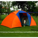 Big Camping Tent 3-4/5-8 Person Dual Layer Waterproof Pop Up Open Anti UV Tourist Tents for Outdoor Hiking Beach Travel Camping