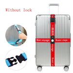 Luggage Strap Suitcase band Three digits password Belt Luggage Straps Cross Belt adjustable Travel accessorie Suitcase rope band